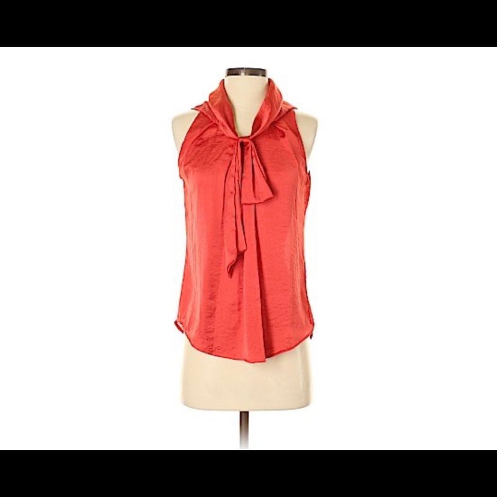 Adiva Sleeveless Top - Red Sz M